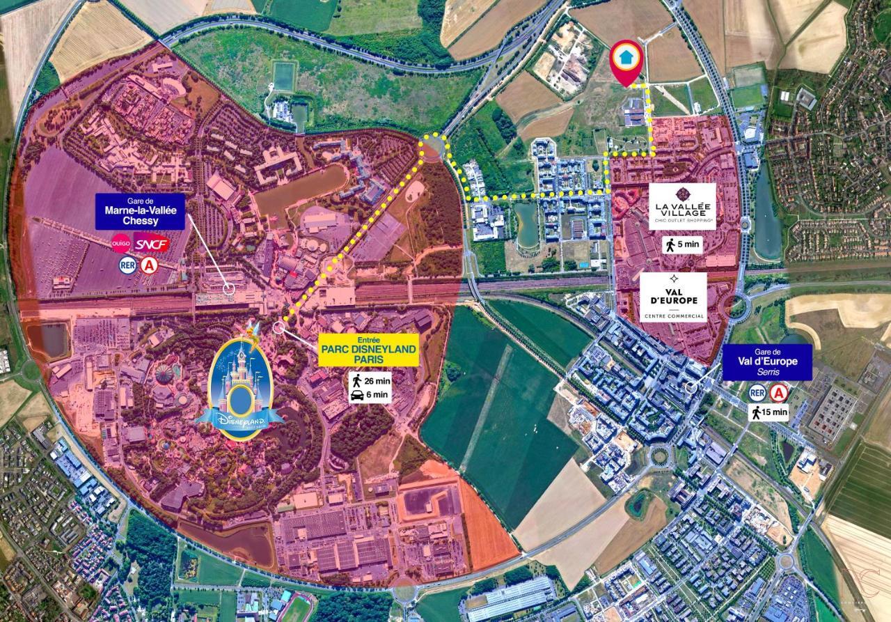 Disneyland-Paris 8Pers,Parking, Borne Recharge Ve, Wifi Serris Luaran gambar